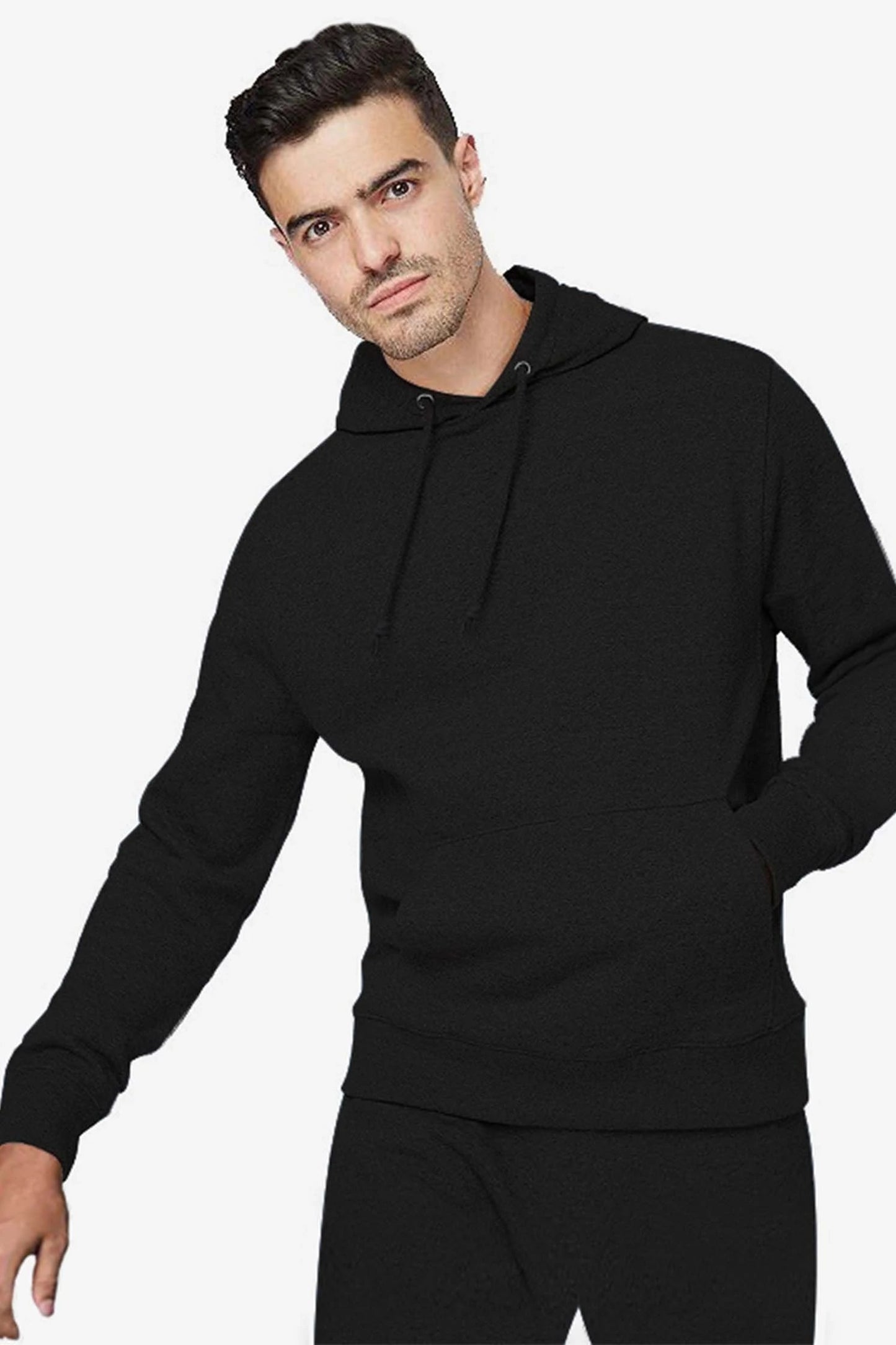 Men's Hood plain Style Black