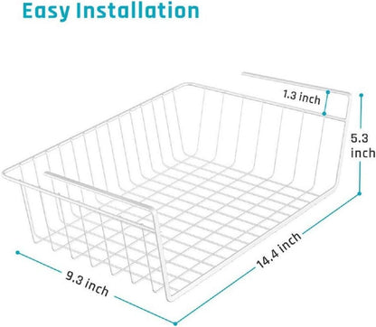 Multifunctional Under-Shelf Storage for High Cabinets