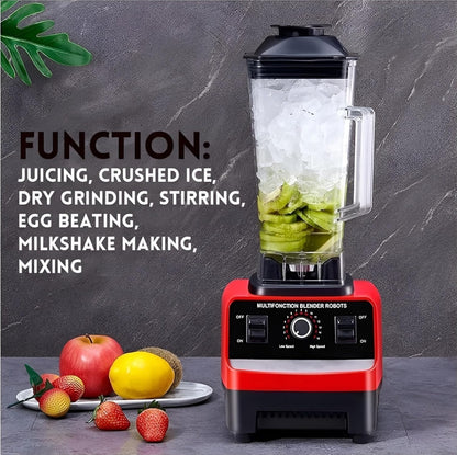 Commercial Grade 4500W Blender | 2-in-1 Juicer & Mixer | Heavy Duty Smoothie Maker & Grinder | Stainless Steel Blades | Dishwasher Safe | High-Powered Kitchen Blender
